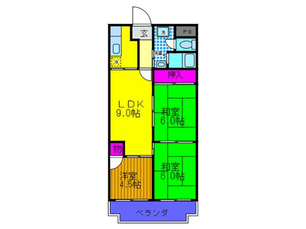 ロイヤルハイツ山本の物件間取画像